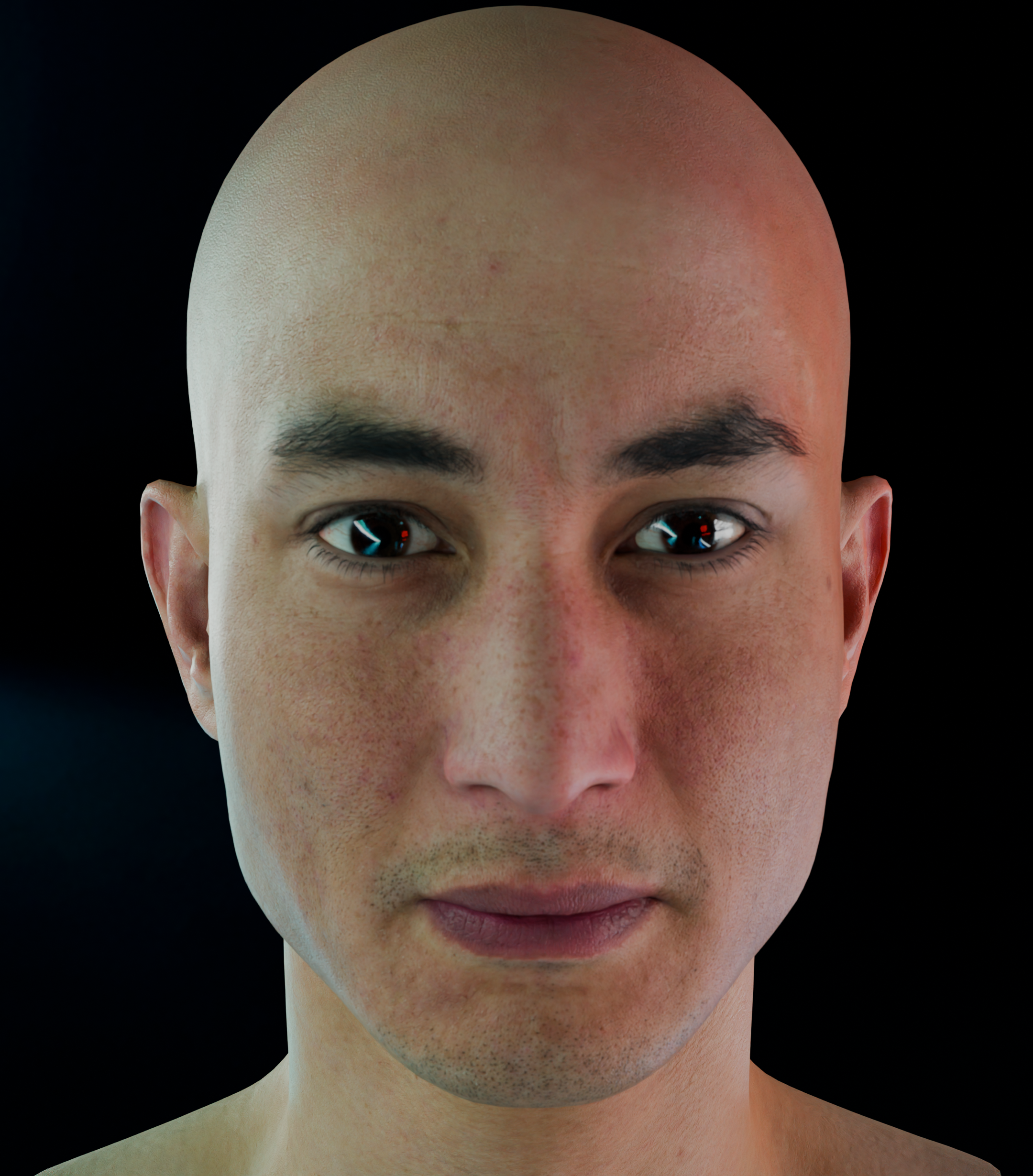Neutral render of the character, take 2