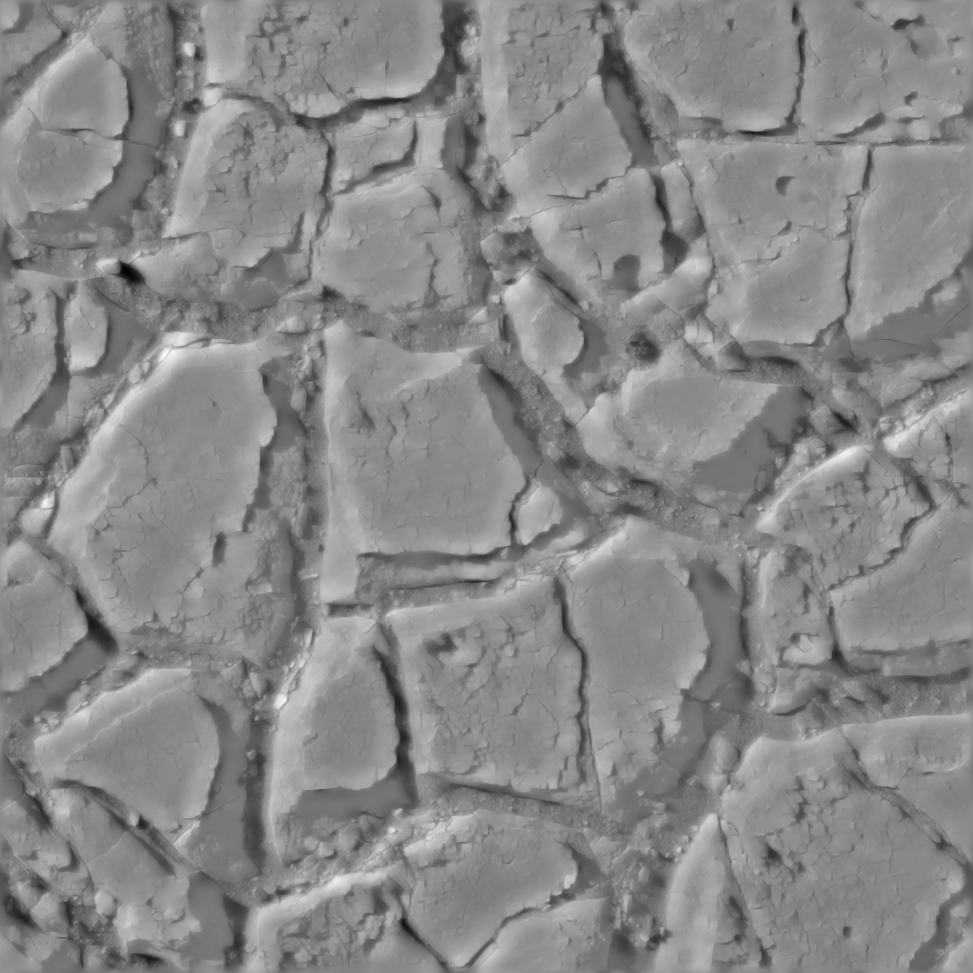 Finished height map of the soil material