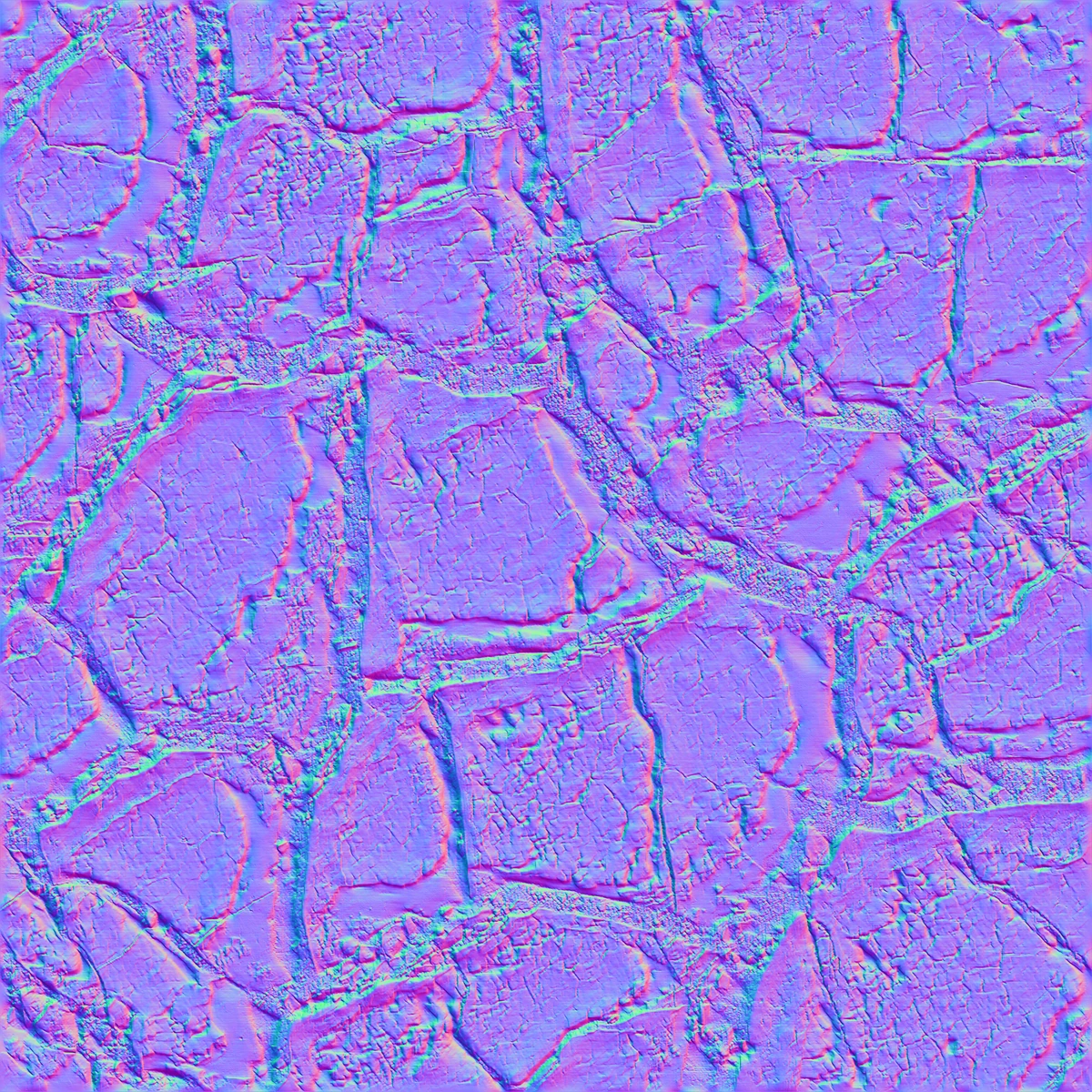 Normal map of the soil material after blending